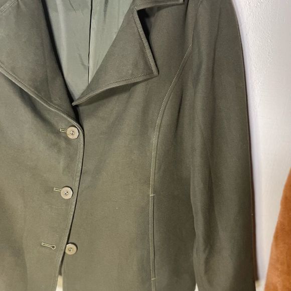 Blazer by Doncaster Collections Olive Green Sz 16 - Picture 5 of 7